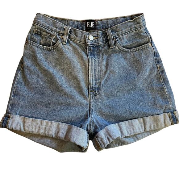 BDG Pants - BDG Urban Outfitters Rolled Classic Mom High Rise Denim Shorts Size 27 Summer